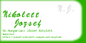 nikolett jozsef business card
