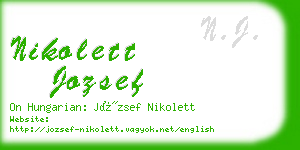 nikolett jozsef business card